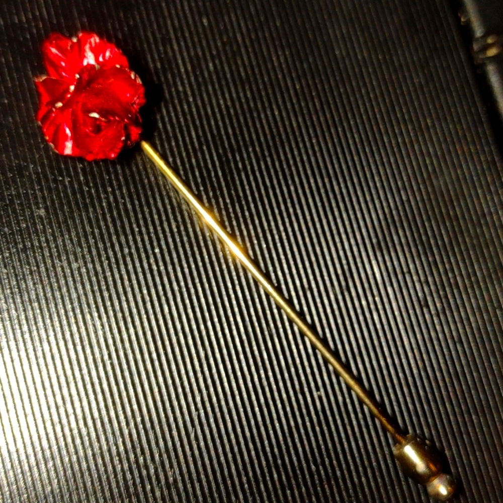 1950s vintage Rose stick pin / brooch